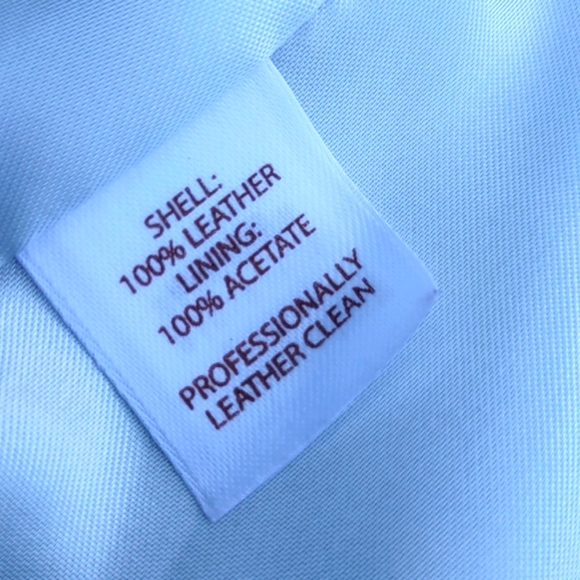 Tesori Ladies Zip Closure Genuine "Snakeskin" Leather Pale Blue Jacket/Coat - Picture 16 of 17